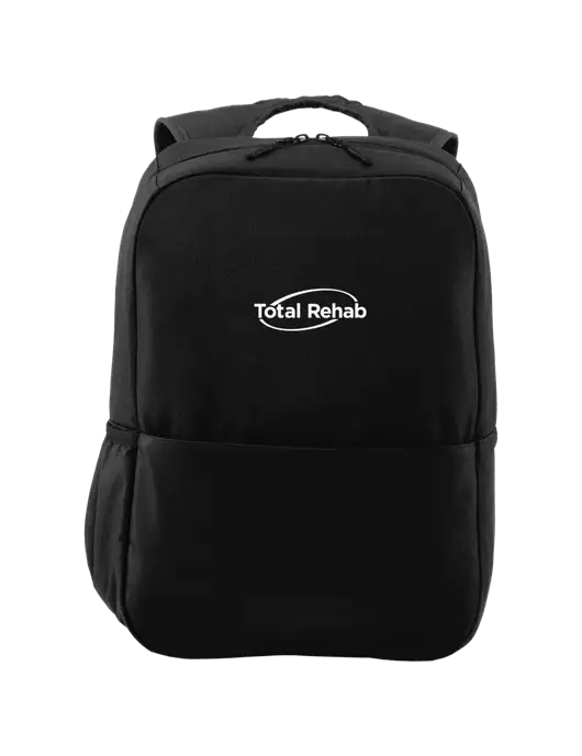 Access Square Laptop Black Backpack w/Total Rehab Logo