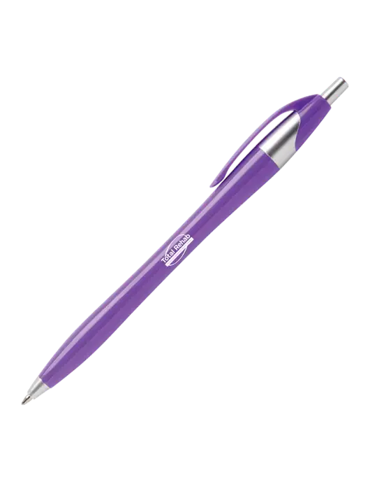 Novella Purple Platinum Pen - Blue Ink w/Total Rehab Logo
