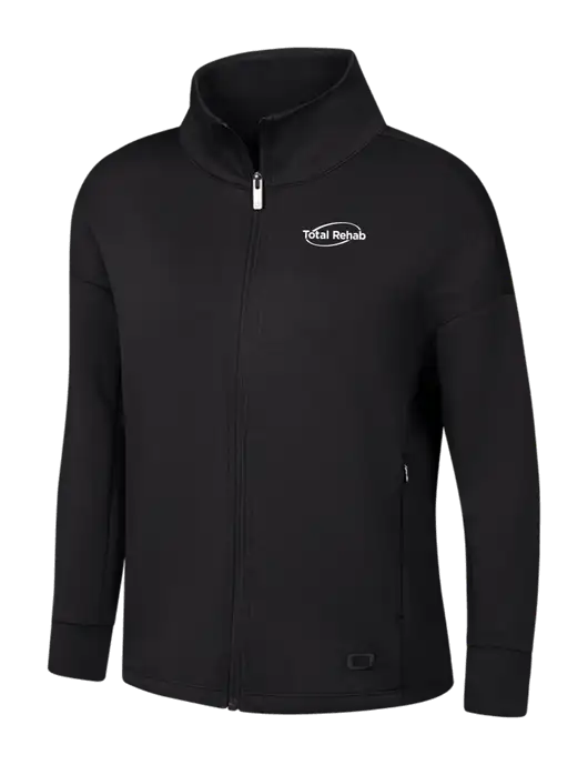 OGIO Womens Black Transcend Full-Zip w/Total Rehab Logo