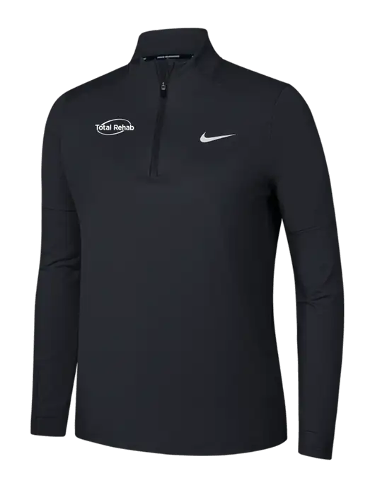 Nike Black Womens Dri-FIT Element 1/2-Zip Pullover w/Total Rehab Logo