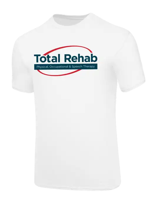 Core Blend White T-Shirt w/Total Rehab Logo