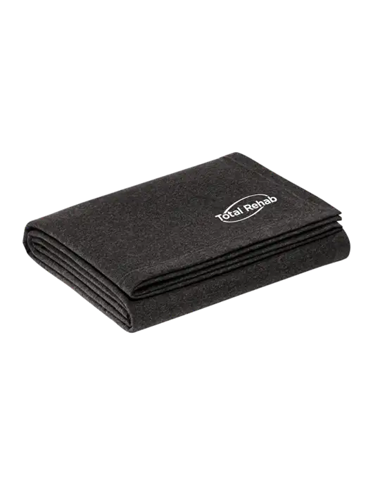 Recycled Charcoal Heather Blanket w/Total Rehab Logo