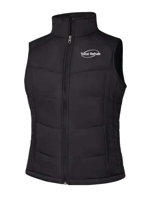 Womens Black/Black Vest w/Total Rehab Logo