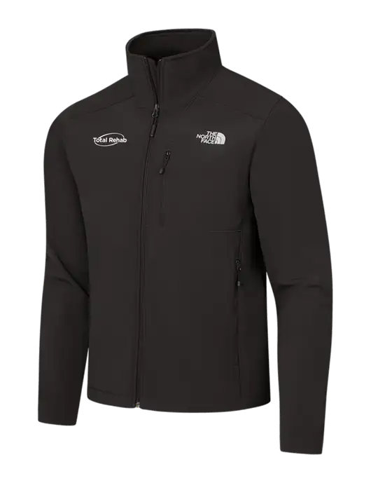 The North Face Black Apex Barrier Soft Shell Jacket w/Total Rehab Logo