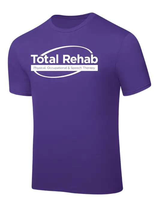 Purple PosiCharge Competitor Tee w/Total Rehab Logo