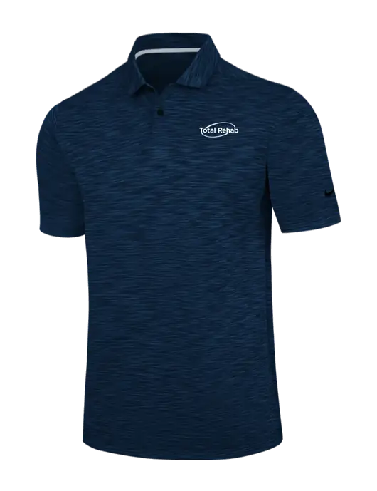 Nike Navy Dri-FIT Vapor Space Dyed Polo w/Total Rehab Logo