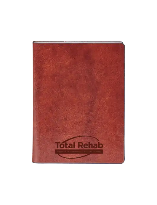 Fabrizio Brown Rfid Passport Holder w/Total Rehab Logo