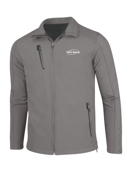 Medium Grey Welded Softshell Jacket w/Total Rehab Logo