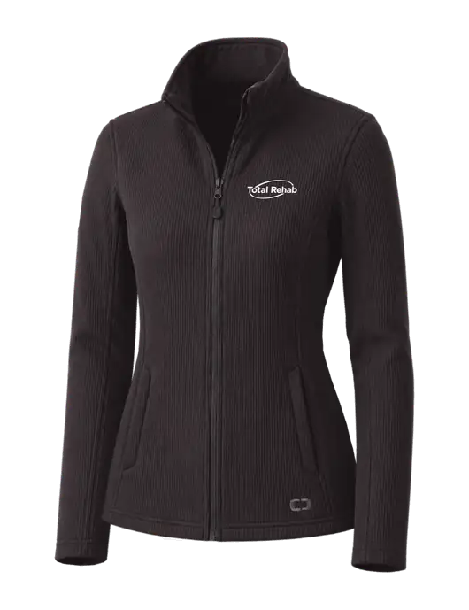 OGIO Blacktop Womens Grit Fleece Jacket w/Total Rehab Logo