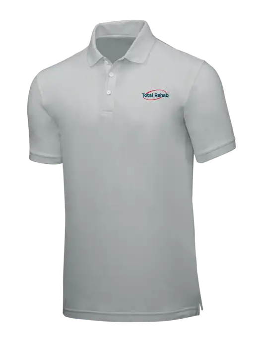 Light Grey Core Classic Pique w/Total Rehab Logo