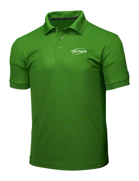 OGIO Dark Kelly Green Caliber 2.0 Polo w/Total Rehab Logo
