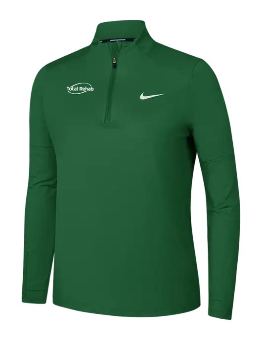 Nike Dark Green Womens Dri-FIT Element 1/2-Zip Pullover w/Total Rehab Logo
