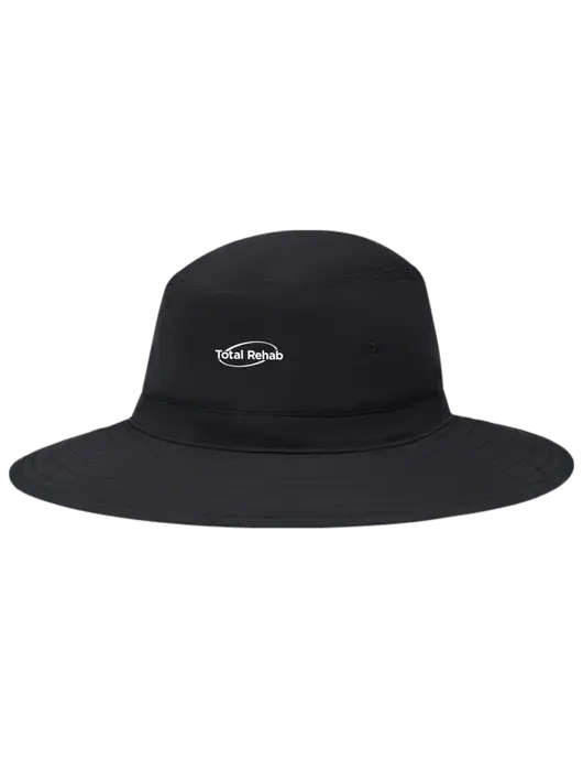 Black Booney Sun Hat w/Total Rehab Logo