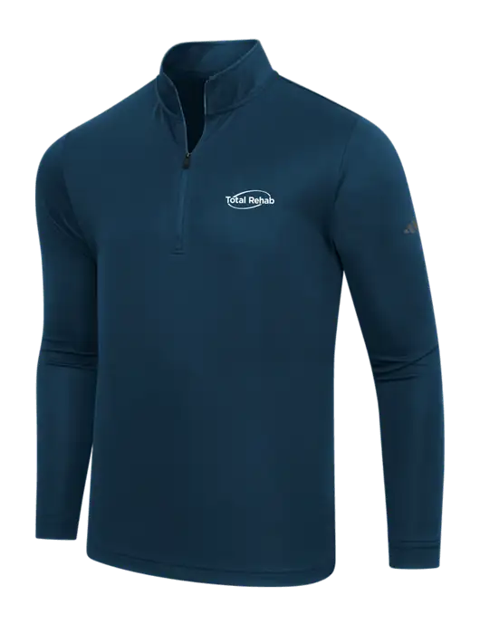 Adidas Navy Lightweight Quarter Zip Pullover w/Total Rehab Logo