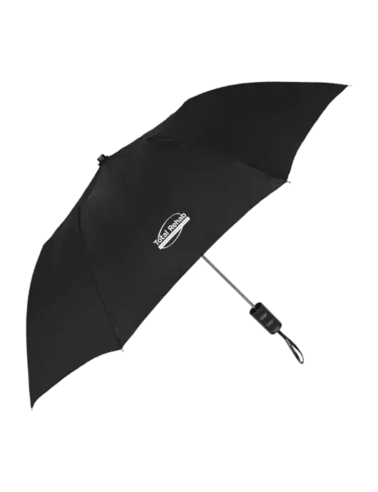 Black 42" Folding Umbrella  w/Total Rehab Logo