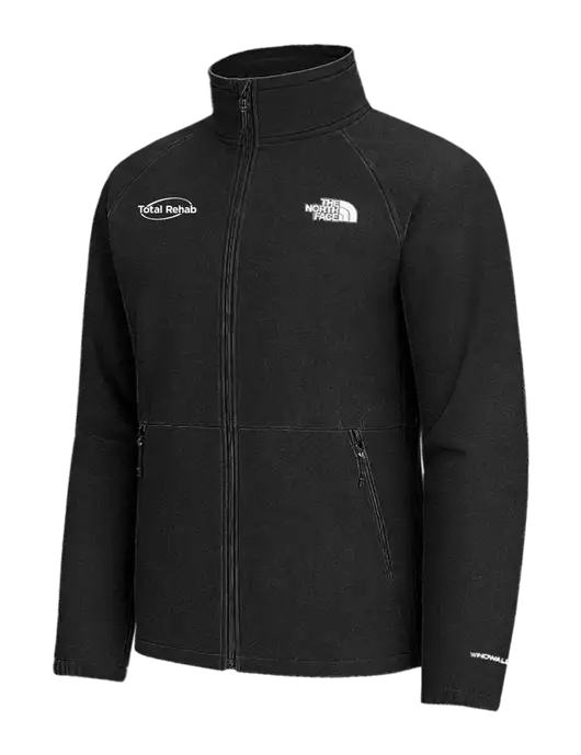 The North Face Black Heather Barr Lake Soft Shell Jacket w/Total Rehab Logo