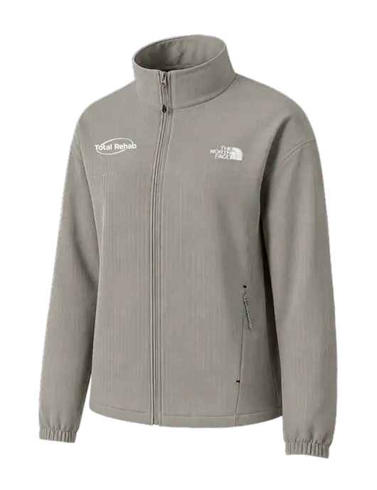The North Face Womens Medium Taupe Mountain Horizon Jacket w/Total Rehab Logo