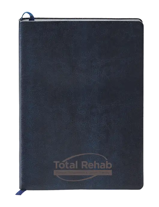 Fabrizio Dark Navy Soft Cover 5.75 x 8.125 Journal w/Total Rehab Logo